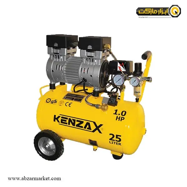 کمپرسور باد سایلنت کنزاکس 25 لیتری مدل KACS-125 کمپرسور باد سایلنت کنزاکس 25 لیتری مدل KACS-125