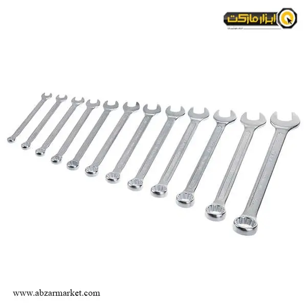 ست آچار یک سر تخت یک سر رینگ توسن 12 عددی مدل T101-S12