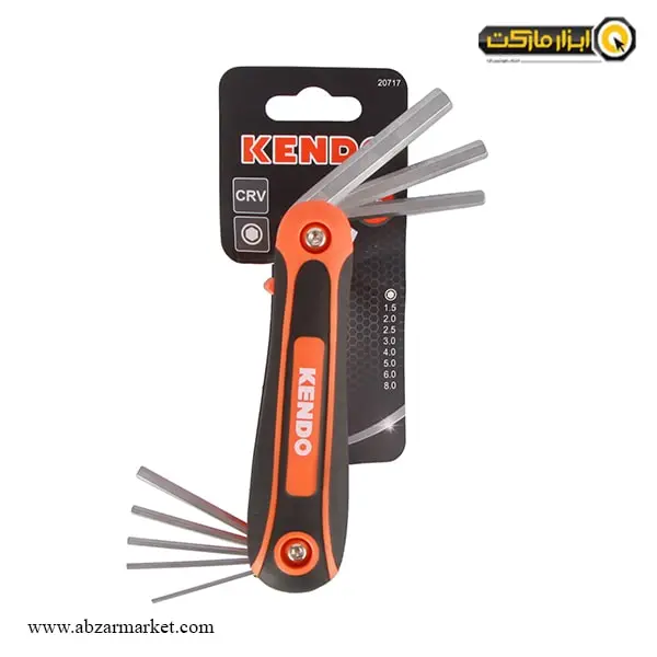 آچار آلن شش گوش کندو چاقویی 8 عددی مدل 20717