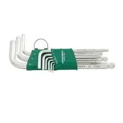 آچار آلن سر گرد جانزوی کارتی بلند 9 عددی مدل H05SA109S