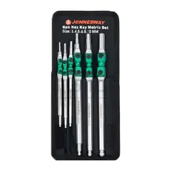 ست آچار آلن سر گرد جانزوی بازویی 6 عددی مدل H06W106S