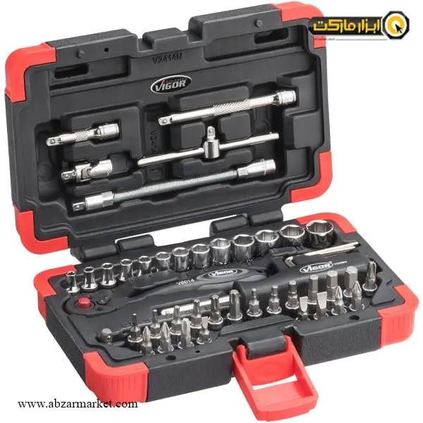 جعبه بکس ویگور 46 پارچه 1/4 اینچ مدل V2414N