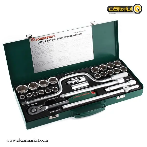 جعبه بکس جانزوی 26 پارچه 1/2 اینچ مدل S04H4726S جعبه بکس جانزوی 26 پارچه 1/2 اینچ مدل S04H4726S