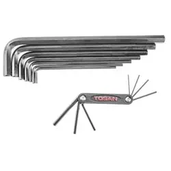 ست آچار آلن شش گوش توسن بلند و چاقویی 15 عددی مدل T726-MB314