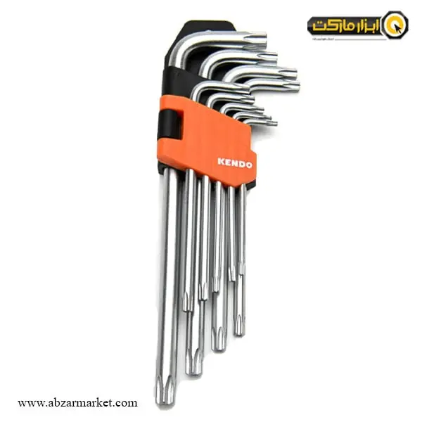 آچار آلن ستاره ای کندو کارتی بلند 9 عددی مدل KE-20742