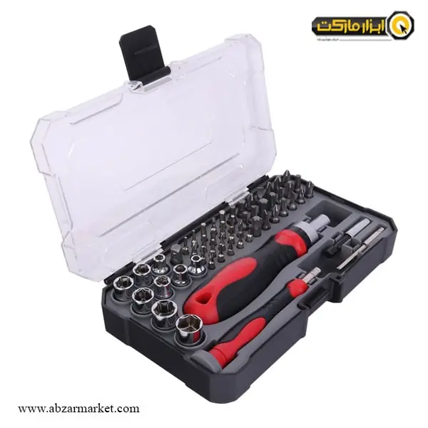 جعبه بکس رونیکس 55 پارچه 1/4 اینچ مدل RH-2717 جعبه بکس رونیکس 55 پارچه 1/4 اینچ مدل RH-2717