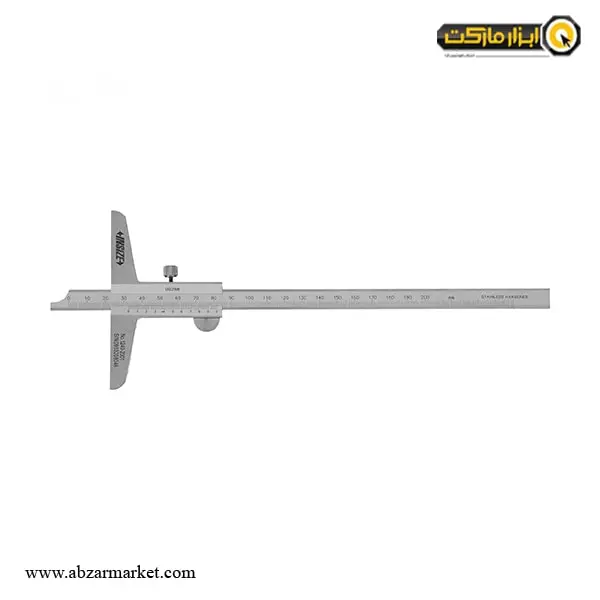 کولیس عمق سنج ورنیه اینسایز 200 میلی متر (با گارانتی شرکتی) مدل 2001-1240