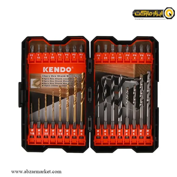 ست مته آهن، چوب و الماسه کندو 32 عددی مدل KE-321032