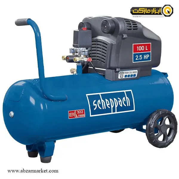 کمپرسور باد شپخ 100 لیتری دو سیلندر مدل HC104DC کمپرسور باد شپخ 100 لیتری دو سیلندر مدل HC104DC