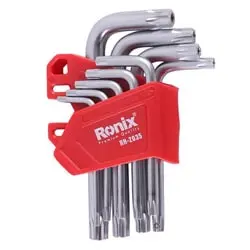 آچار آلن ستاره ای رونیکس کارتی کوتاه 9 عددی مدل RH-2035