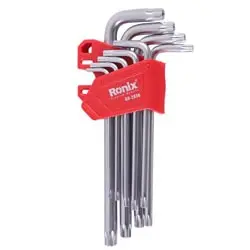 آچار آلن ستاره ای رونیکس کارتی بلند 9 عددی مدل RH-2036