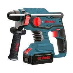 دریل بتن کن شارژی رونیکس 3 کیلویی براشلس 20 ولت مدل 8910