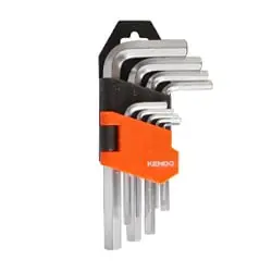 آچار آلن شش گوش کندو کارتی کوتاه 9 عددی مدل 20731