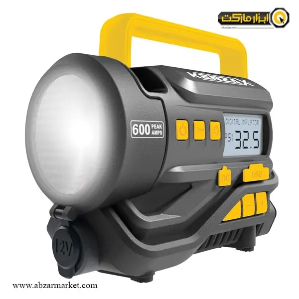 استارتر باتری و پمپ باد فندکی کنزاکس مدل KEU-1203