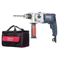 دریل گیربکسی توسن مدل 0034DBX با کیف برزنتی