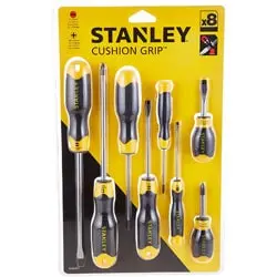 ست پیچ گوشتی دوسو و چهارسو استنلی 8 عددی مدل 011-65-0