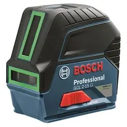 تراز لیزری بوش دو خط نقطه زن نور سبز مدل GCL 2-15 G