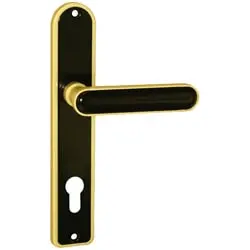 دستگیره پلاک لوکس دلتا زرد و مشکی مدل 021/21