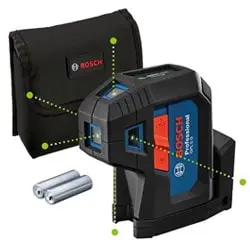 تراز لیزری بوش نقطه زن نور سبز مدل GPL 5 G