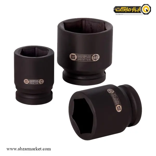 بکس تکی 3/4 اینچ داناپلاس فشار قوی کوتاه 6 گوش مدل D7601