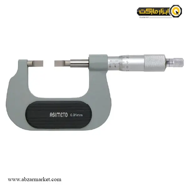 میکرومتر فک پیچ گوشتی آسیمتو خارج سنج 100-75 میلی متر مدل 0-04-112