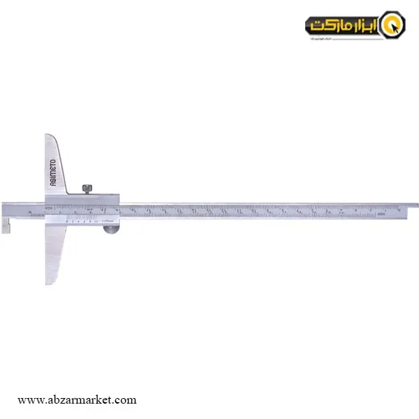 کولیس عمق سنج ورنیه آسیمتو لبه دار 300 میلی متر مدل 2-12-322