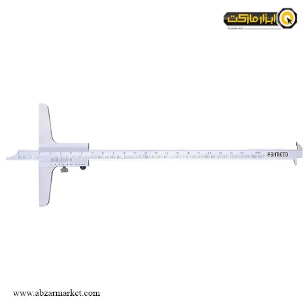 کولیس عمق سنج ورنیه آسیمتو دو لبه 200 میلی متر مدل 2-08-331