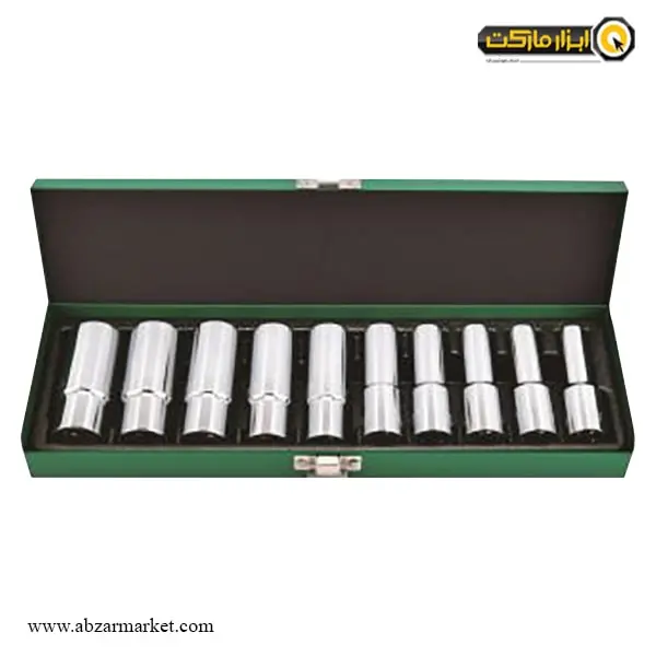 جعبه بکس تاپ تول 10 پارچه 1/2 اینچ مدل GAAD1011 جعبه بکس تاپ تول 10 پارچه 1/2 اینچ مدل GAAD1011