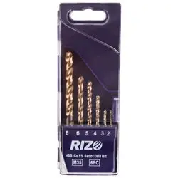 ست مته کبالت 5% ریزو 6 عددی مدل SO6PC