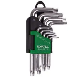 آچار آلن ستاره ای تاپ تول کارتی کوتاه 9 عددی مدل GAAL0913