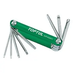 آچار آلن ستاره ای تاپ تول چاقویی 8 عددی مدل AIFH0801