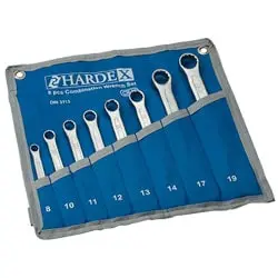 ست آچار یک سر تخت یک سر رینگ هاردکس 8 عددی