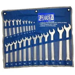 ست آچار یک سر تخت یک سر رینگ هاردکس 22 عددی