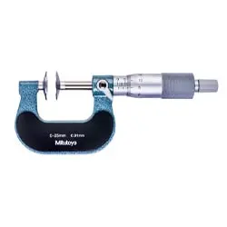 میکرومتر فک بشقابی میتوتویو خارج سنج 25-0 میلی متر مدل 101-123