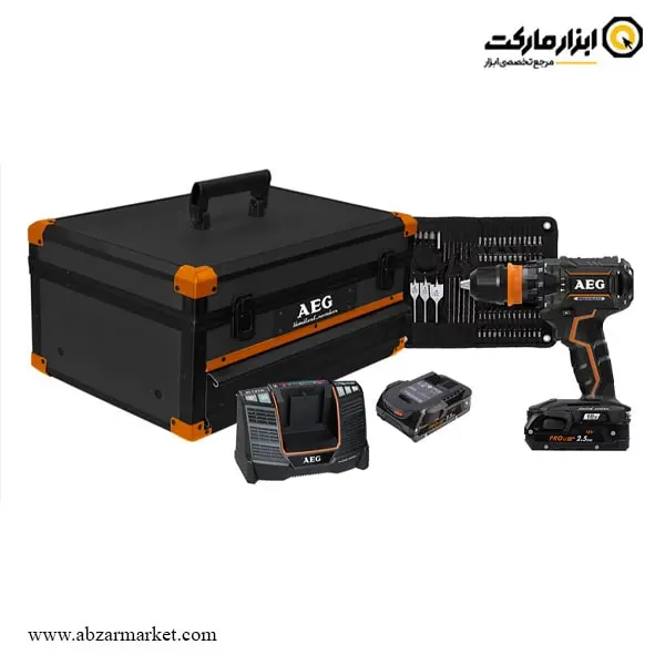 دریل شارژی چکشی AEG براشلس لیتیوم 18 ولت مدل BSB18CBLLE-252 دریل شارژی چکشی AEG براشلس لیتیوم 18 ولت مدل BSB18CBLLE-252