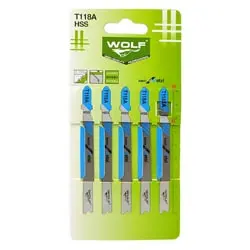 تیغ اره عمود بر آهن ولف مجموعه 5 عددی مدل T118A