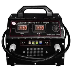 شارژر باتری اصل ترونیک اتوماتیک 40 آمپر 2 باتری مدل ASL14000
