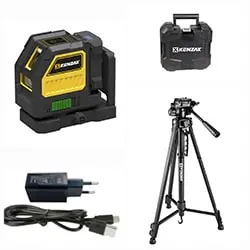 تراز لیزری کنزاکس دو خط نور سبز با سه پایه مدل 1144P