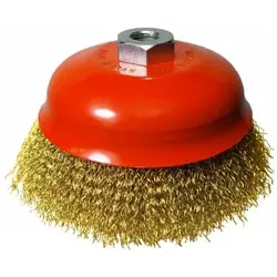 فرچه سیمی کاسه ای افشان جهان برس زرد مدل 04