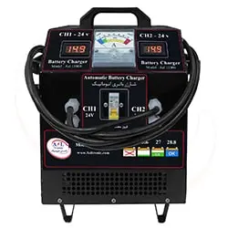 شارژر باتری صنعتی اصل ترونیک اتوماتیک 24 ولت 4 باتری مدل ASL11000