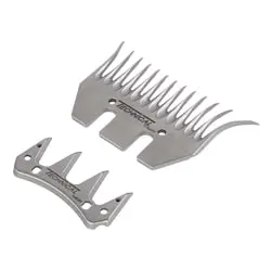 ست تیغه و شانه پشم چین تکنیکال سرکج 13 دندانه