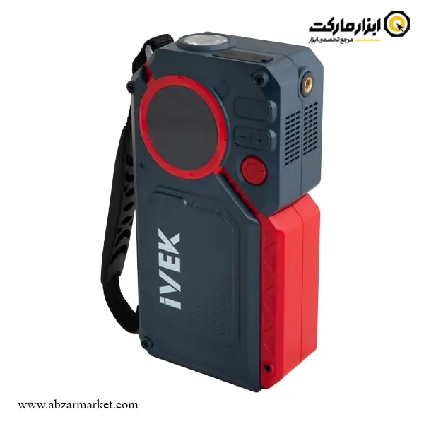 مینی کمپرسور شارژی و جامپ استارتر ایوک مدل K-6200 مینی کمپرسور شارژی و جامپ استارتر ایوک مدل K-6200