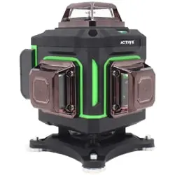 تراز لیزری اکتیو 16 خط 360 درجه نور سبز ریموت دار مدل AC-64364D