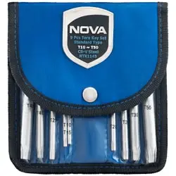 ست آچار آلن ستاره ای نووا کوتاه 9 عددی مدل 1145