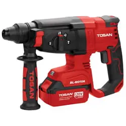 دریل بتن کن شارژی توسن 3 کیلویی براشلس 20 ولت مدل 9800