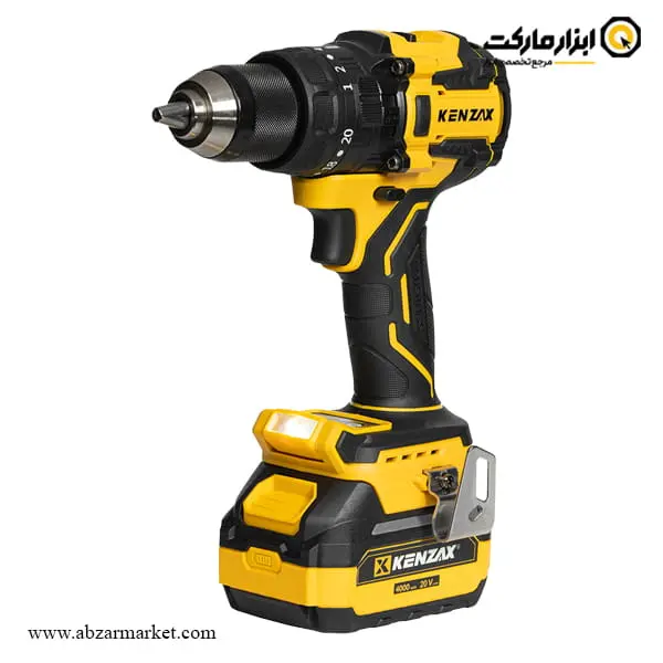 دریل شارژی چکشی کنزاکس براشلس 20 ولت مدل 8898