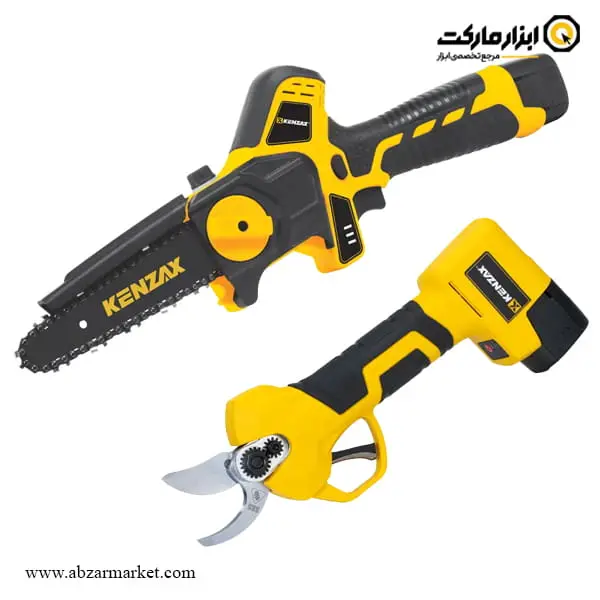 کیت اره زنجیری و قیچی باغبانی شارژی براشلس کنزاکس 16.8 ولت مدل 8740