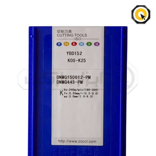 اینسرت تراشکاری ZCC مدل DNMG150612-PM-YBD152
