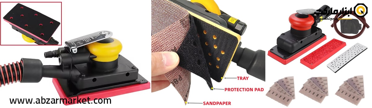 معرفی سنباده برزان بادی چهارگوش