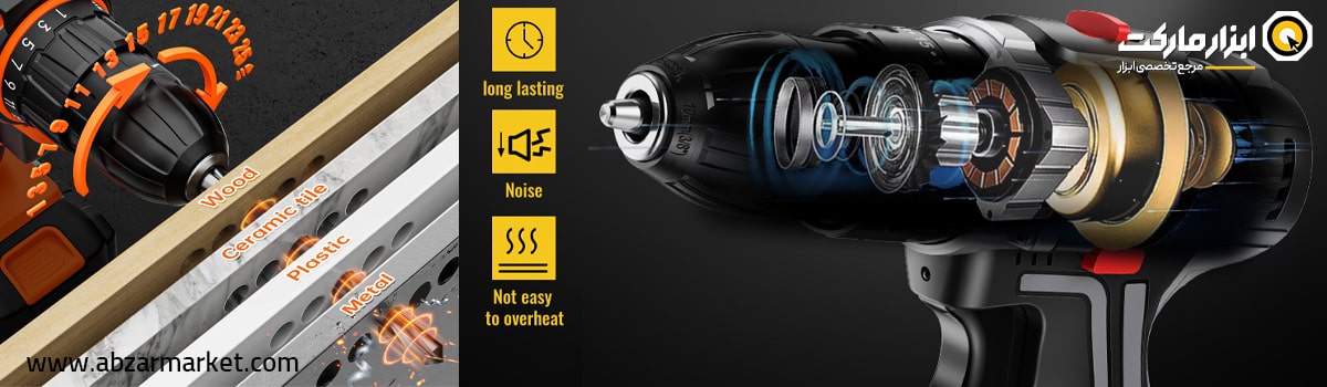 بررسی مشکل صدای زیاد در دریل شارژی